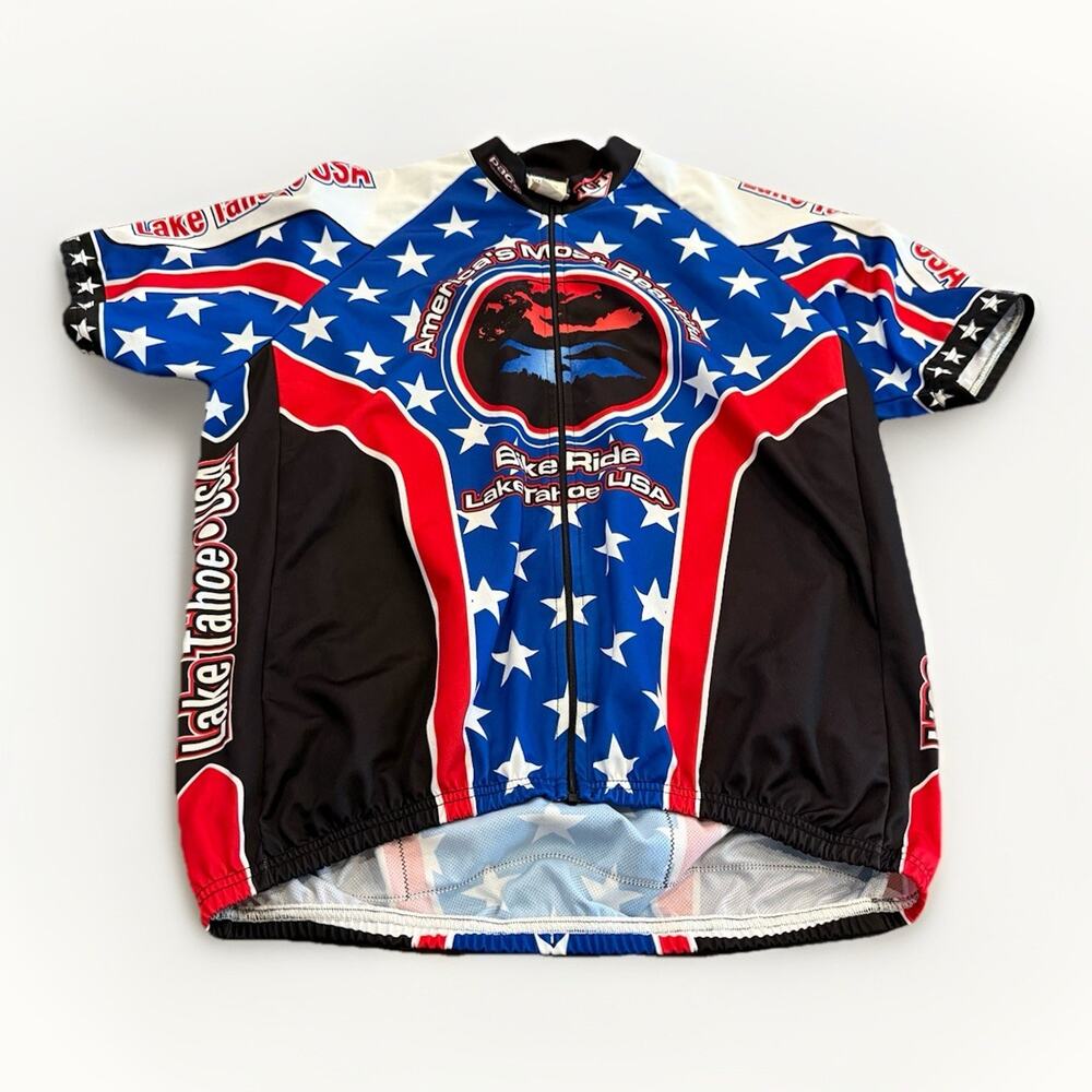 Pace Sportswear Cycling Jersey Americas Most Beautiful Bike Ride Lake Tahoe XXL